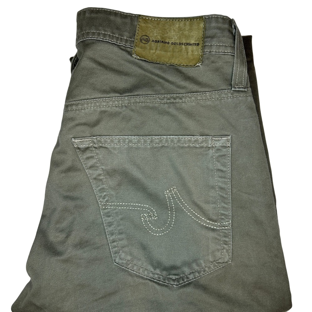 AG Adriano Goldschmied The Protege Pants 30x30 Men's Olive Green Straight Leg